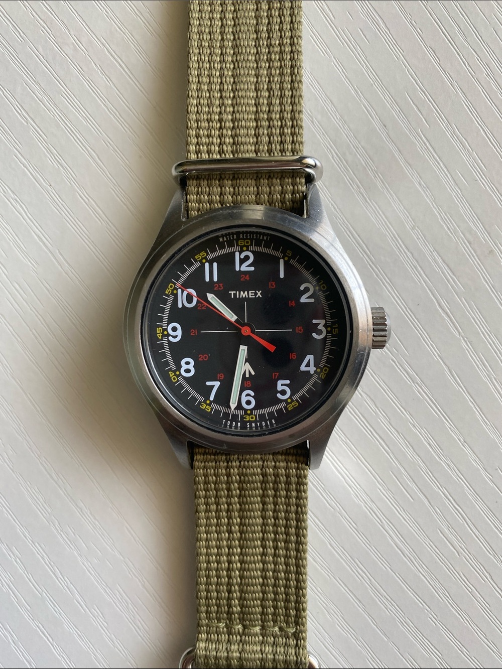 Timex Men's Olive Green Nylon Strap Field Watch
